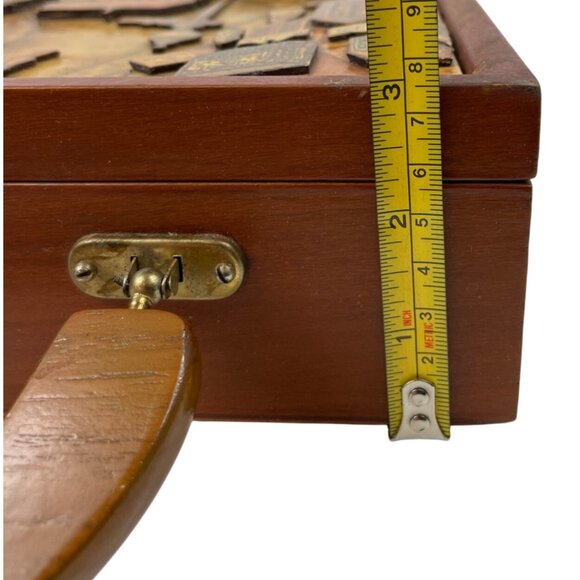 Vintage Anton Pieck Box Purse With Lucite Handle & New Orleans Scene - Picture 11 of 11